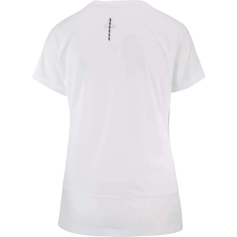 White Salomon Cross Run Short Sleeve Women's T-Shirts | PH 10987A